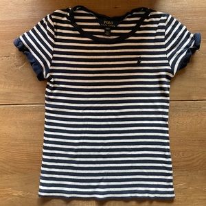 Polo Ralph Lauren short stripes round tee 8-10